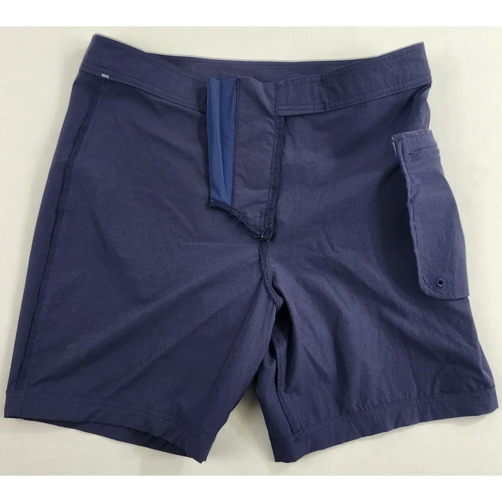 Vineyard Vines Performance VV98 swim trunks shorts W 32 navy pocket zip $98 mens